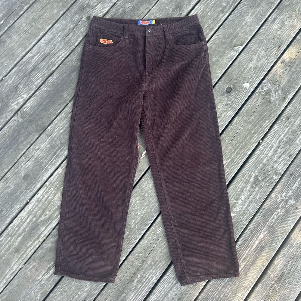 Empyre Brown Corduroy Relax Baggy Skate Pants Men Size 34 Brown